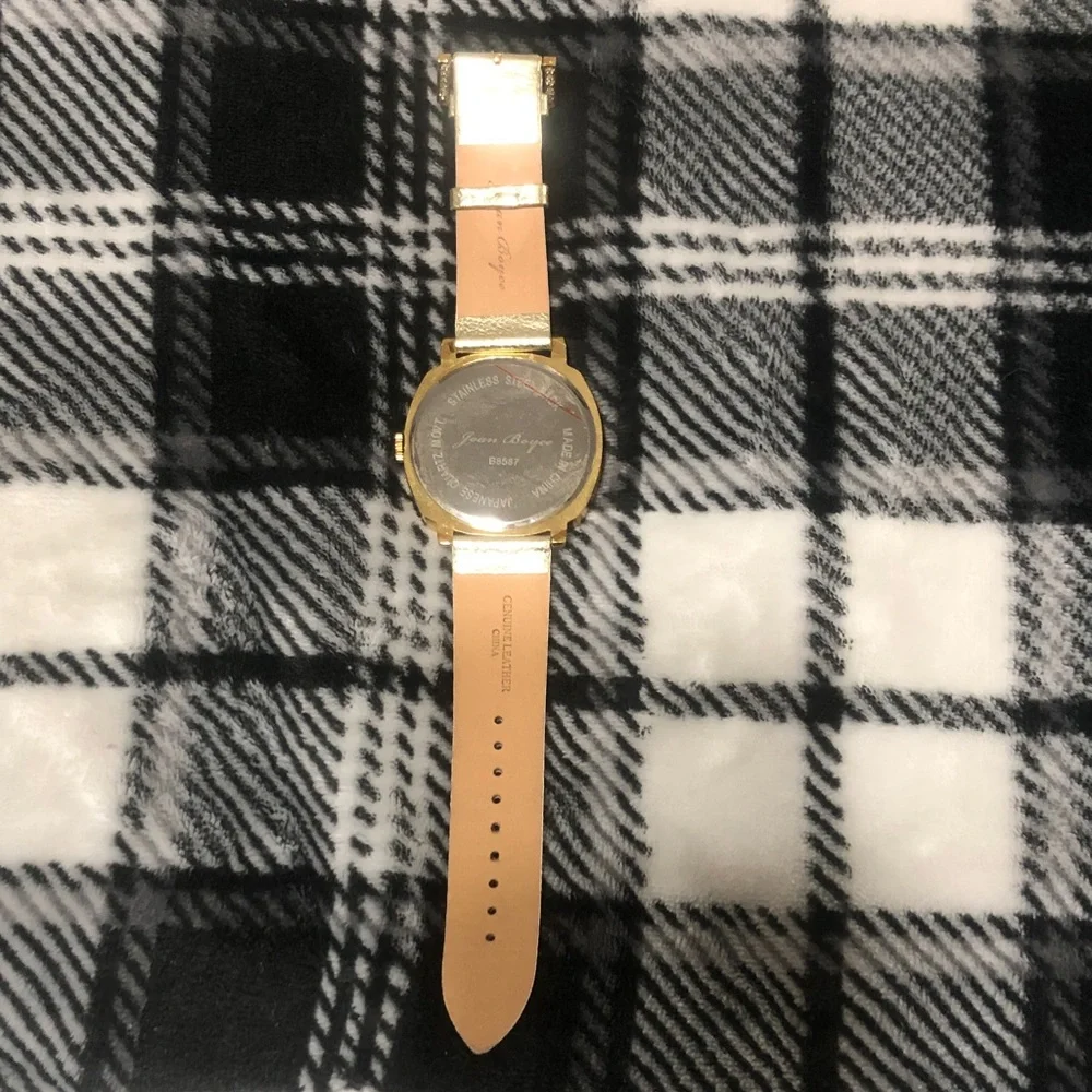 Gold Crystal-Accented Women’s Watch with Metallic Strap one $60 both $100 “NEW”